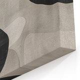 Mid Century Modern Abstract Wall Art - Black and White Minimalist Decor