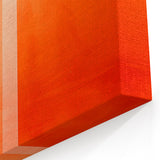 Mid Century Modern Abstract Art - Bold Orange Minimalist Geometric Decor