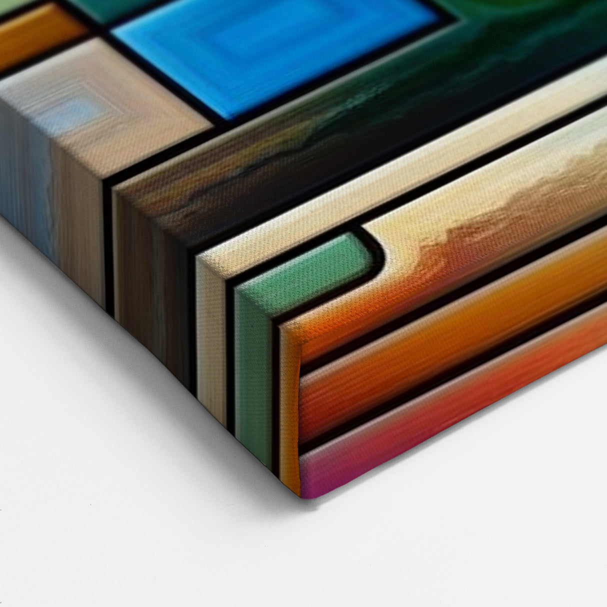 Dynamic Abstract Expressionist Canvas - Modern Geometric Wall Art