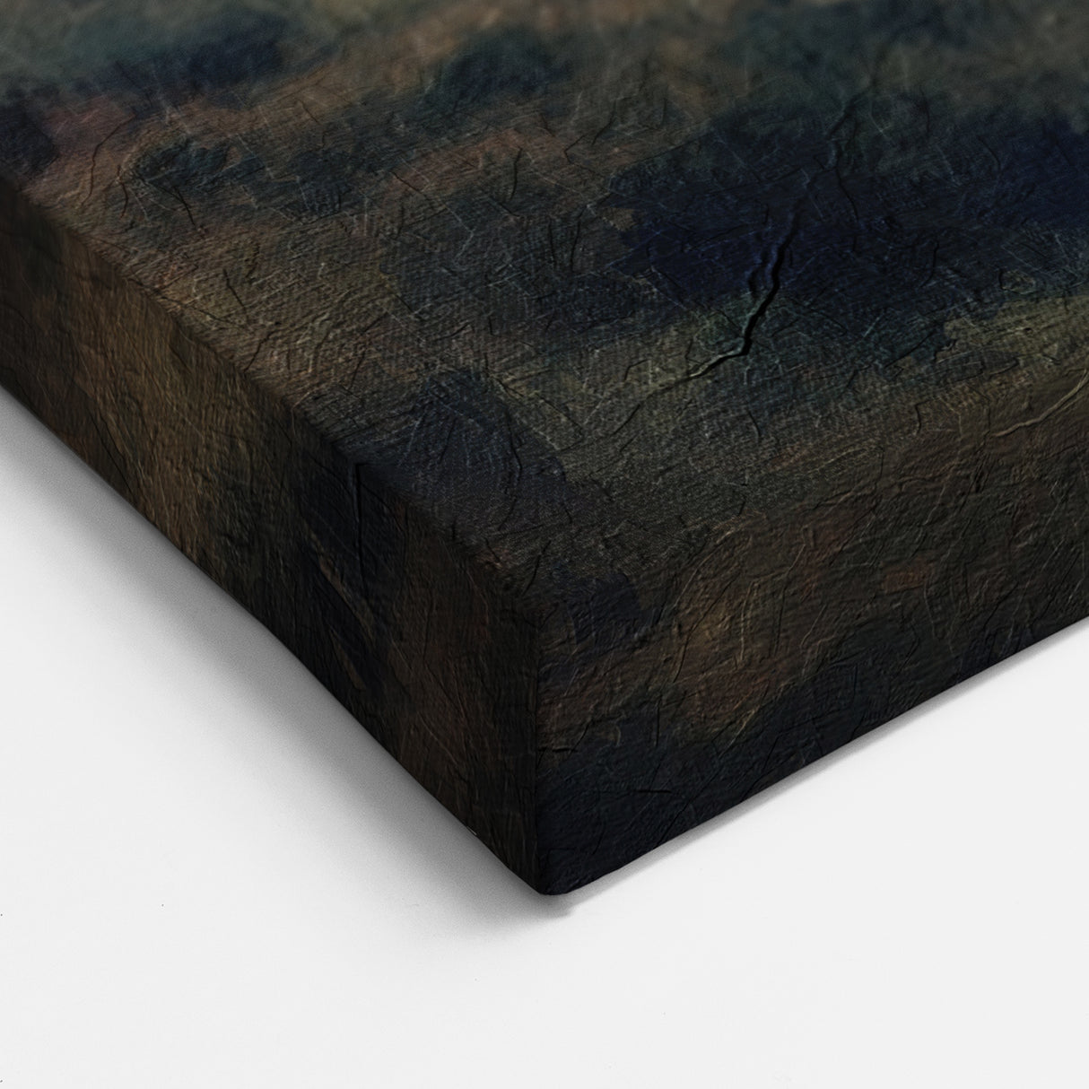 Misty Valley with Stream – Tranquil Countryside Landscape Wall Art