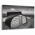 Rustic Red with White Barn Wall Art - Vintage Farmhouse Canvas Print