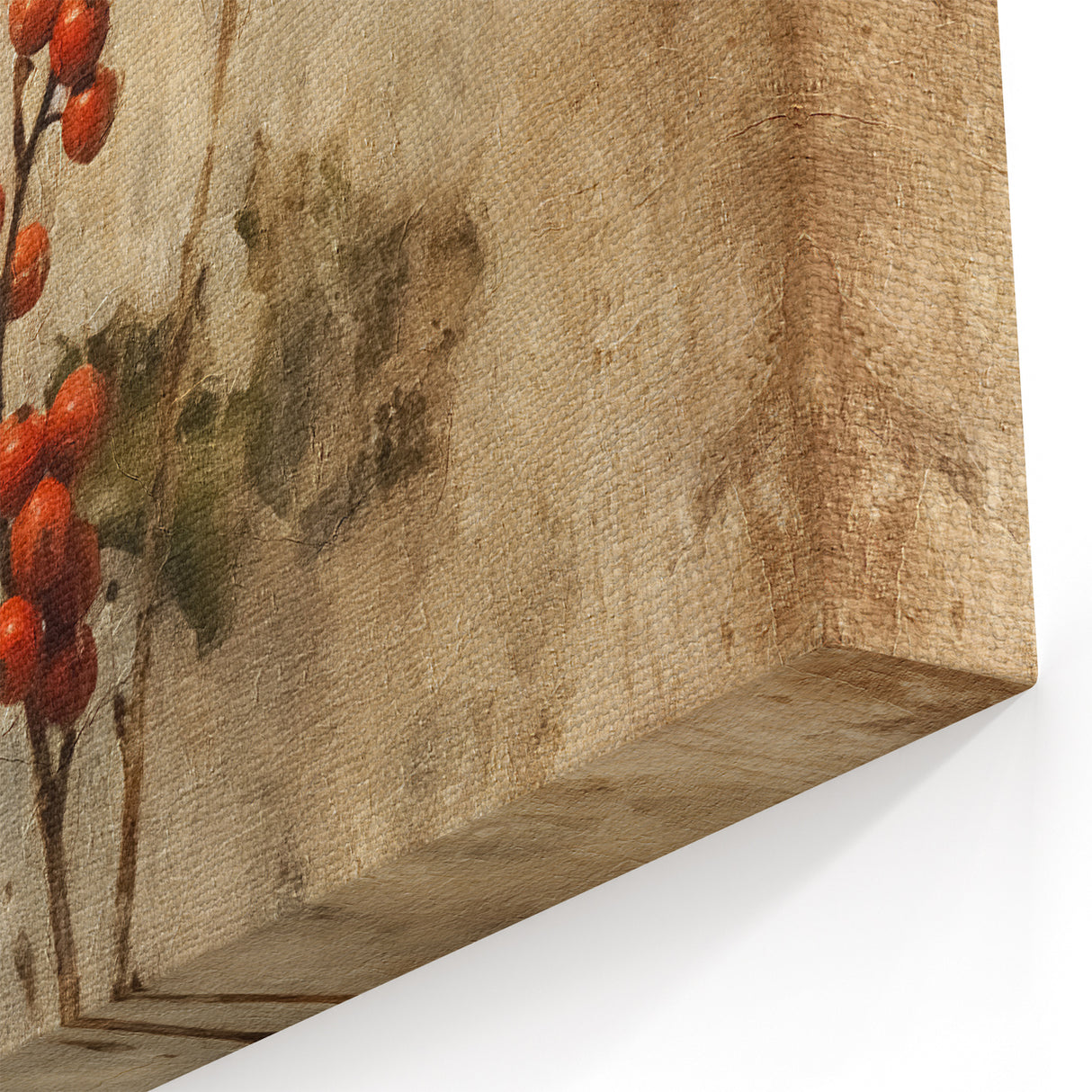 Holiday Decor Prints - Snowy Pine Tree Print Festive Canvas Art