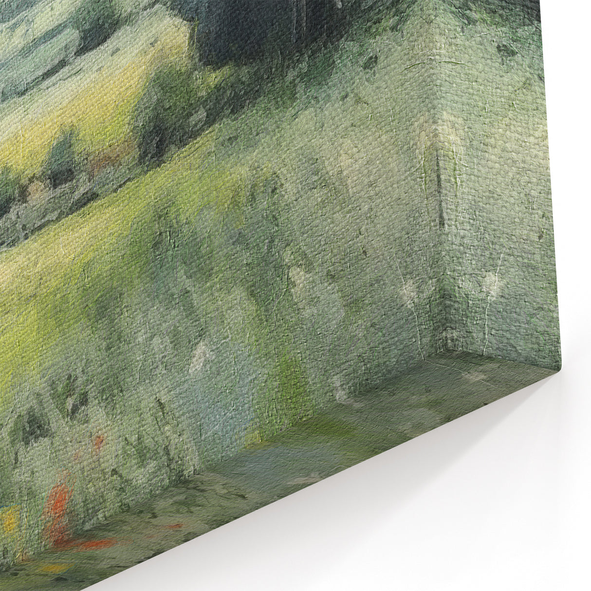 Pastoral Wall Art – Peaceful Countryside Landscape with Farmhouse