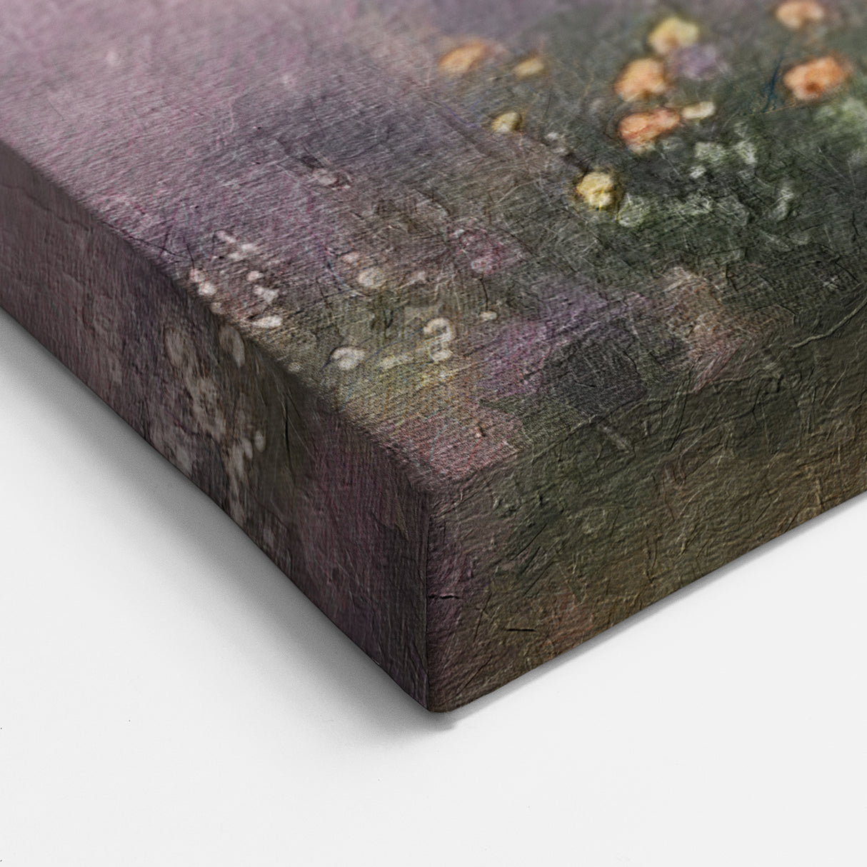 Countryside Wall Art – Rustic Farmhouses with Lavender Fields Print