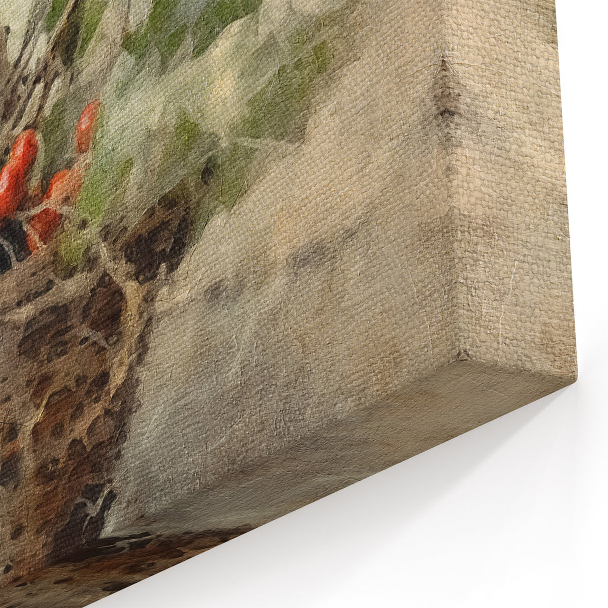 Christmas Framed Art - Festive Holly Basket Holiday Decor Prints