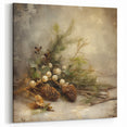 Holiday Wall Decorations - Pinecones and Berries Christmas Wall Art