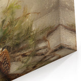 Holiday Wall Decorations - Pinecones and Berries Christmas Wall Art