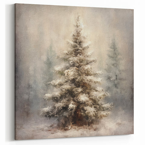 Festive Canvas Art- Pinecones and Berries Christmas Wall Art