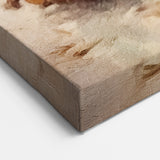 Festive Canvas Art - Rustic Pinecones Winter Scene Holiday Wall Print