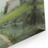 Countryside Wall Art – Serene Path to a Farmhouse with Lush Fields