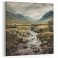 Tranquil River Landscape – Scenic Valley with Peaceful Stream Print