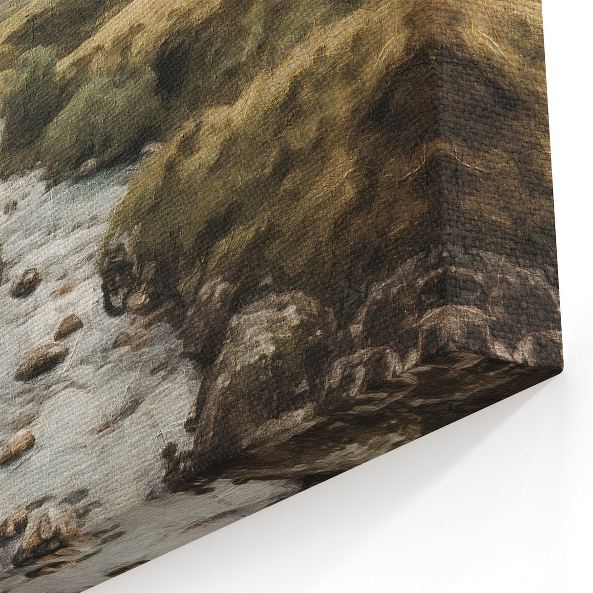 Tranquil River Landscape – Scenic Valley with Peaceful Stream Print