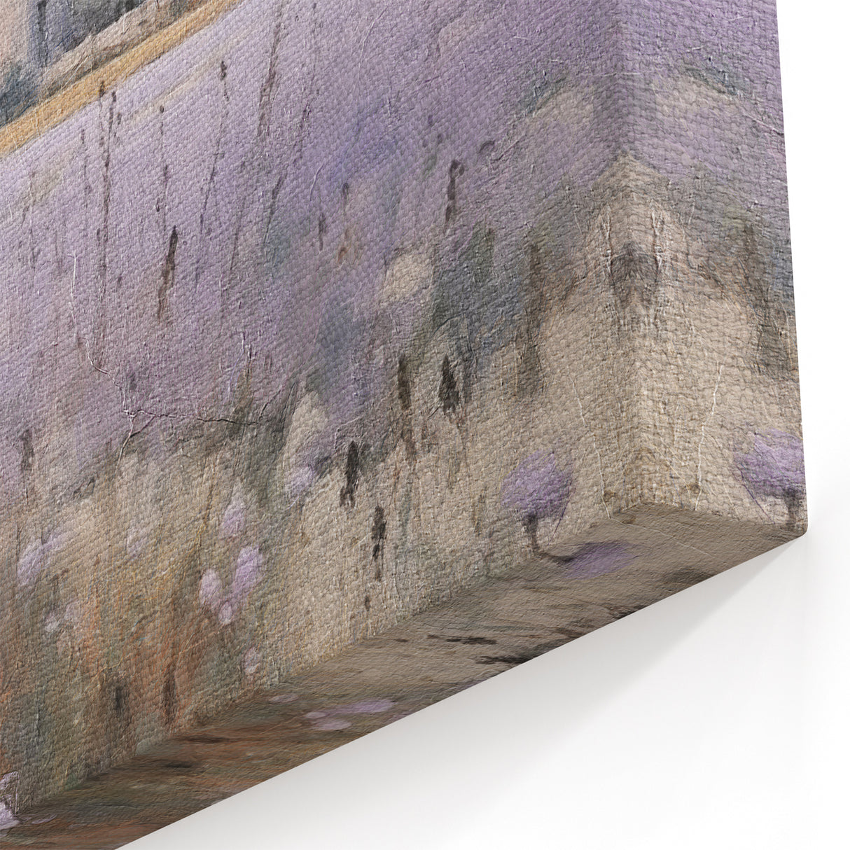 Lavender Fields with Rustic House – Vintage Countryside Wall Art