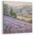 Lavender Fields Panorama – Countryside Landscape with Rolling Hills Art
