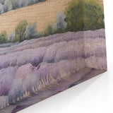 Lavender Fields Panorama – Countryside Landscape with Rolling Hills Art