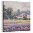 Peaceful Countryside Wall Art Print - Lavender Fields with Farmhouse