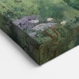 Tranquil Green Countryside Wall Art - Rolling Fields with Farmhouse
