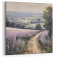 Lavender Path to Farmhouse – Serene Countryside Wall Art Landscape
