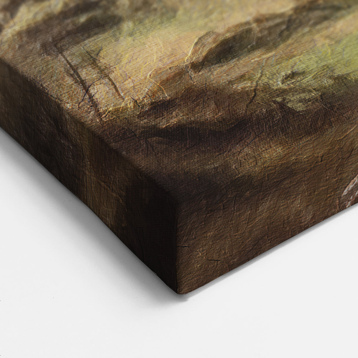 Ancient Ruins in Valley – Historic Countryside Wall Art Landscape