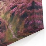 Heather Fields Path – Majestic Countryside Wall Art in Purple Tones