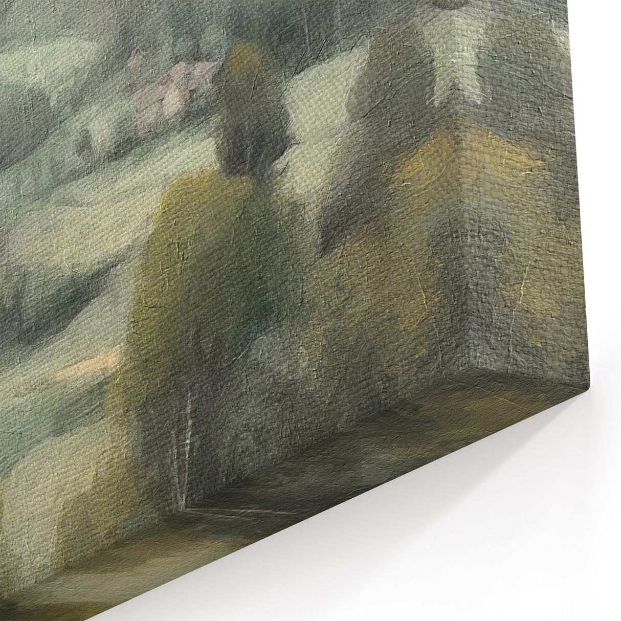 Misty Valley Farmhouses – Peaceful Countryside Wall Art Landscape