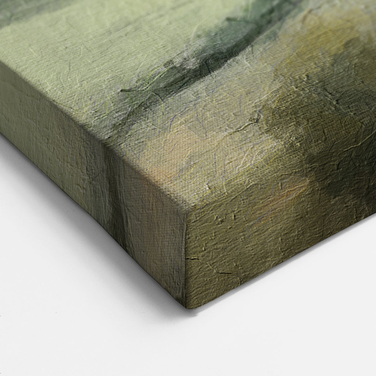 Misty Valley Farmhouses – Peaceful Countryside Wall Art Landscape