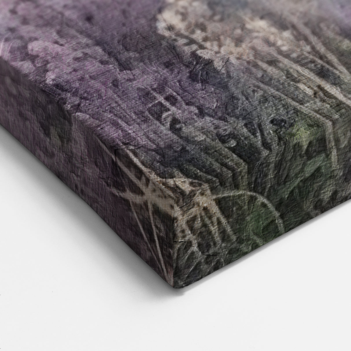 Lavender Fields with Cottage – Serene Pastoral Countryside Wall Art