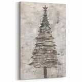 Classic Christmas Tree Art Print - Elegant Holiday Wall Decor Accent