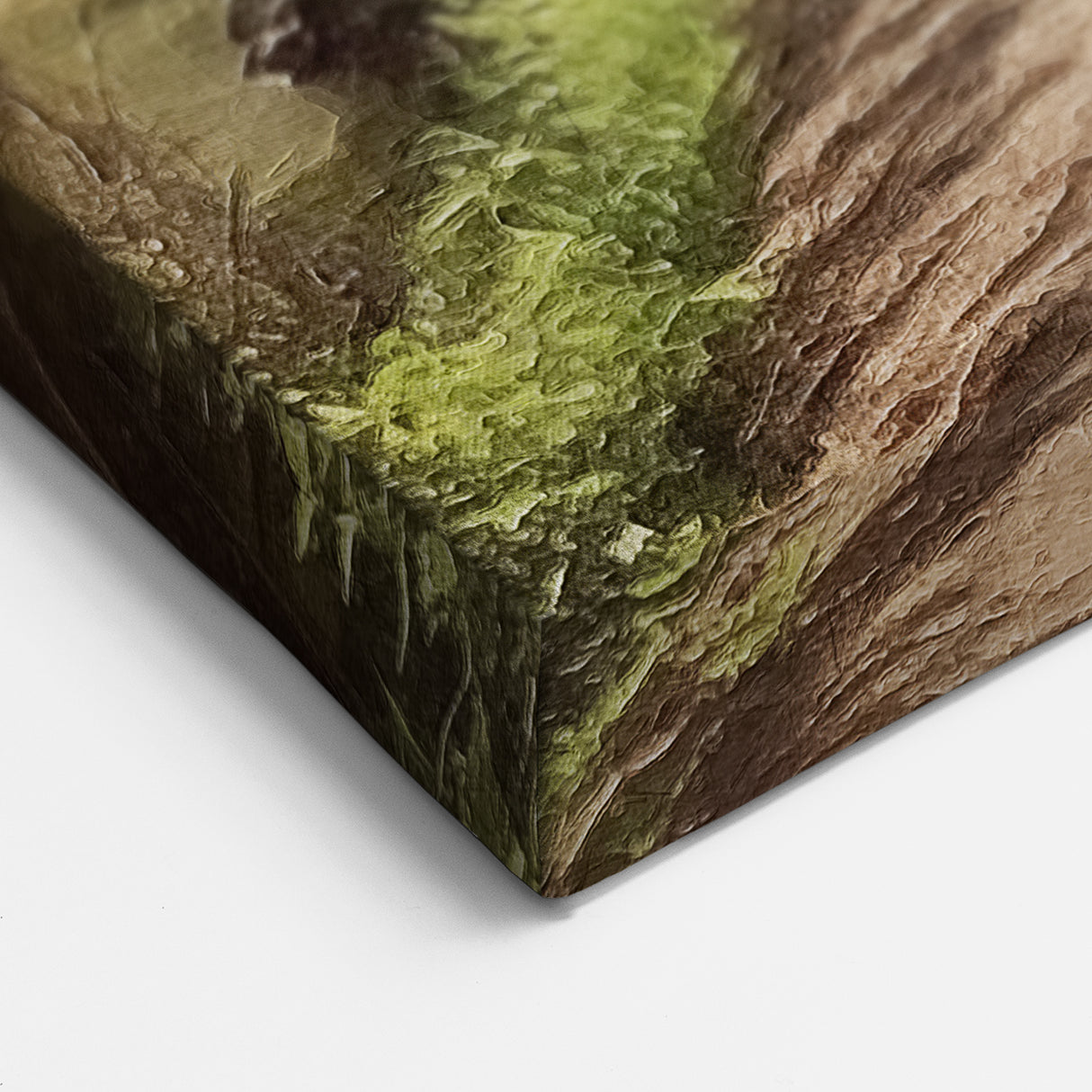 Charming Bridge Canvas Print - Rustic Forest Pathway Vintage Wall Art