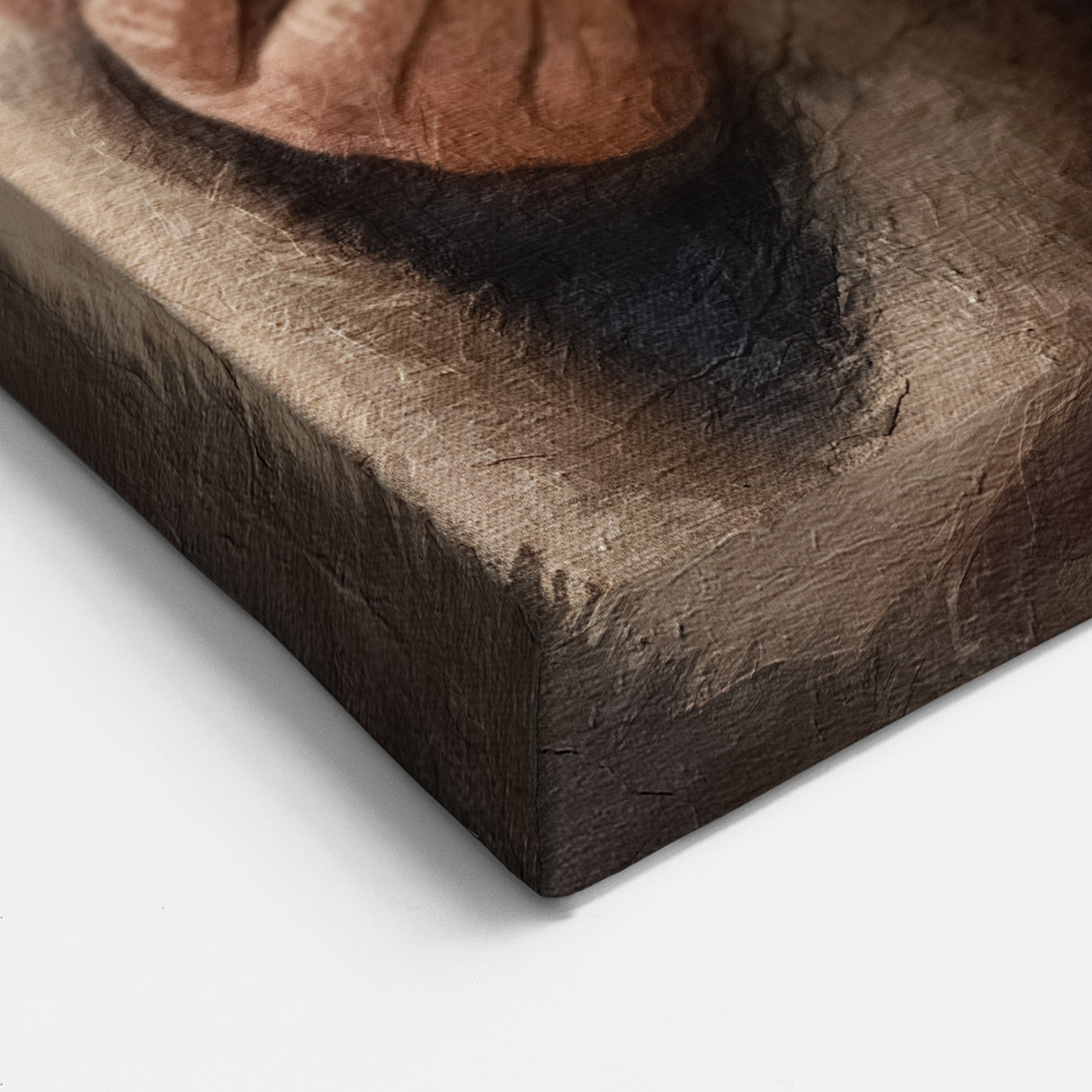 Christmas Framed Art - Santa with Gift Box Seasonal Wall Decoration