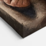 Christmas Framed Art - Santa with Gift Box Seasonal Wall Decoration