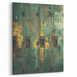 Industrial Green Rustic Wall Art - Farmhouse Decor Distressed Metal Art