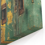 Industrial Green Rustic Wall Art - Farmhouse Decor Distressed Metal Art