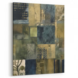 Abstract Rustic Wall Art - Textured Patterns for Farmhouse Decor