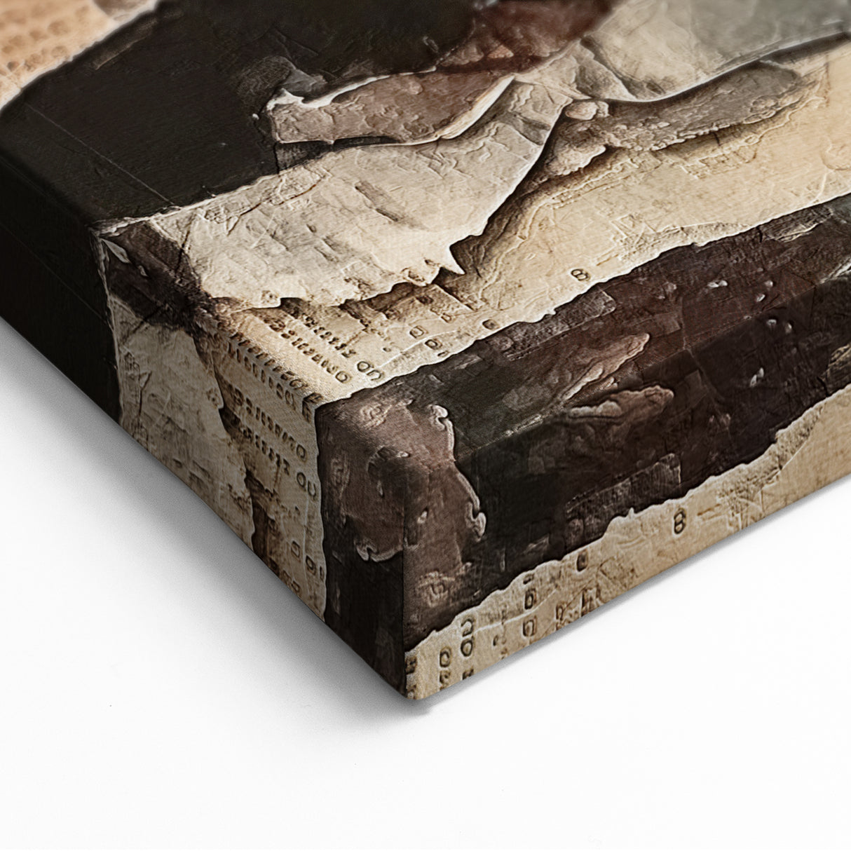 Layered Rustic Wall Art - Textured Earth Tones for Farmhouse Decor