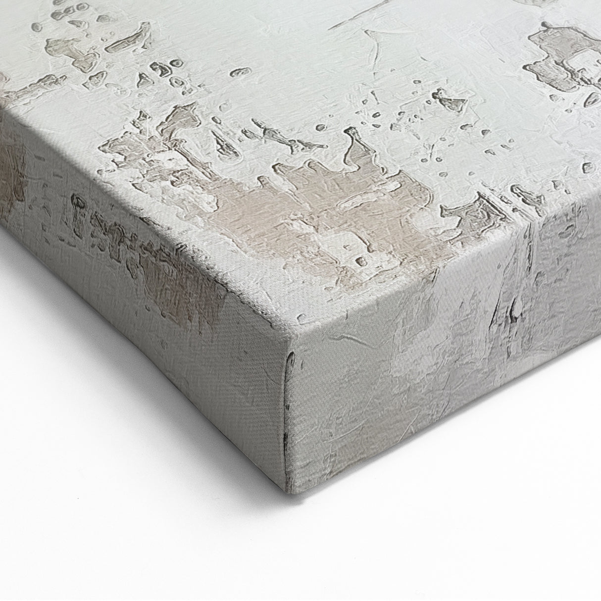 Soft Abstract Figurative Wall Art - Modern Textured Canvas Print Decor