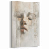 Dreamy Abstract Figurative Canvas Art - Modern Minimalist Wall Decor