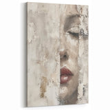 Textured Abstract Figurative Canvas - Modern Art Print for Wall Decor