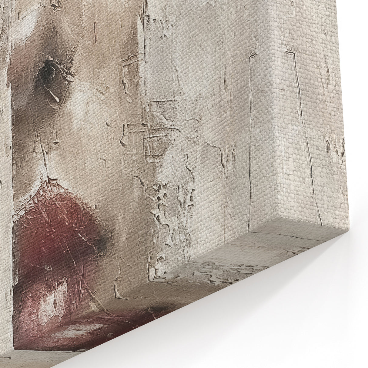 Textured Abstract Figurative Canvas - Modern Art Print for Wall Decor