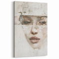 Minimalist Abstract Figurative Canvas - Modern Textured Wall Art