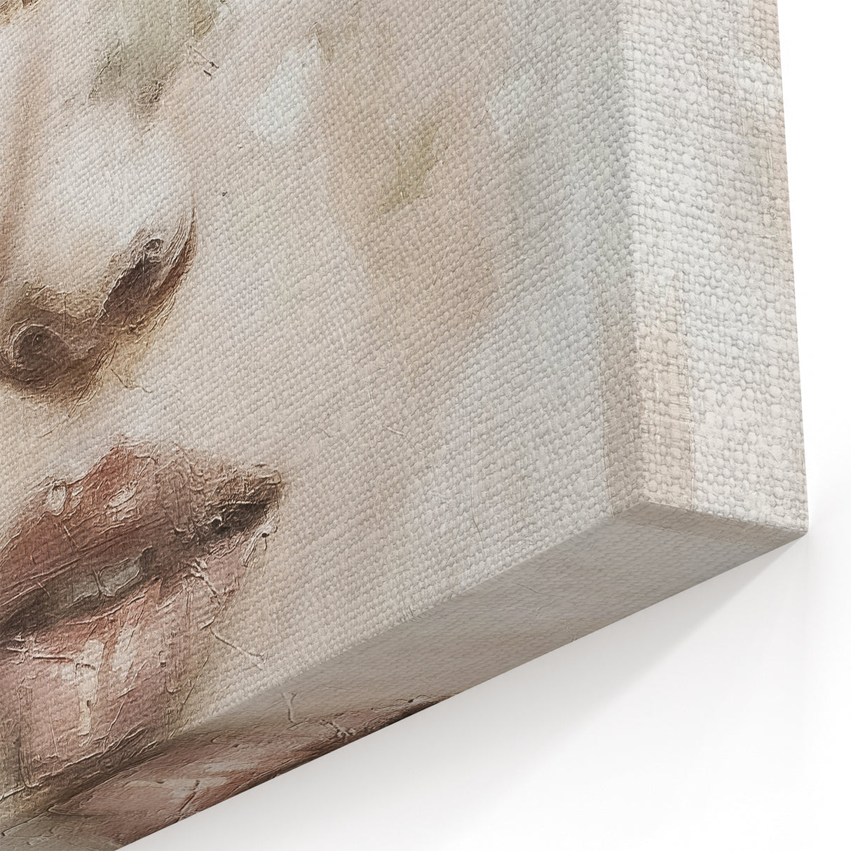 Minimalist Abstract Figurative Canvas - Modern Textured Wall Art