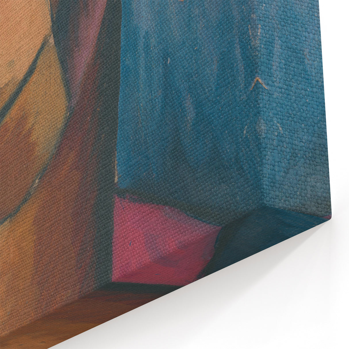 Expressive Cubist Portrait - Picasso-Inspired Geometric Wall Art Print