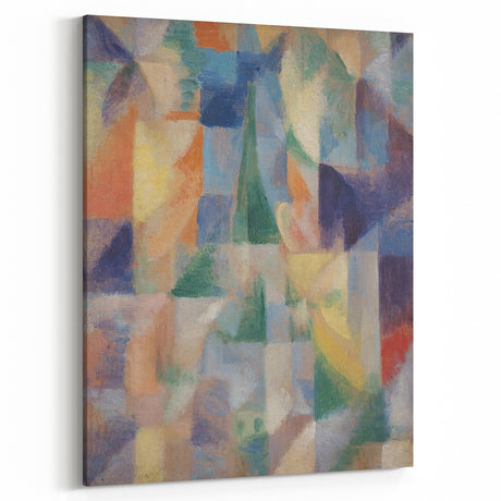 Abstract Geometric Cubism Art - Vibrant Modern Cubist Wall Decor