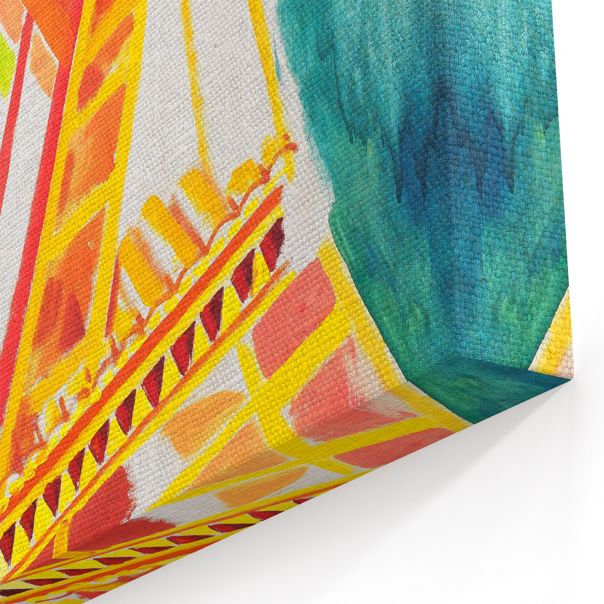 Colorful Cubist Eiffel Tower Art - Vibrant Abstract Modern Wall Decor