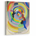 Dynamic Colorful Cubism Art - Abstract Circle and Figures Wall Decor