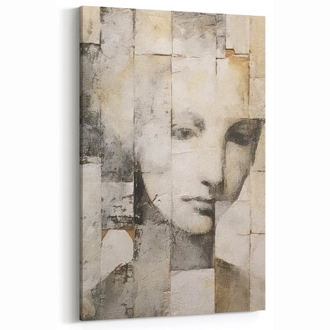 Abstract Human Figure Canvas Art - Modern Figurative Wall Decor