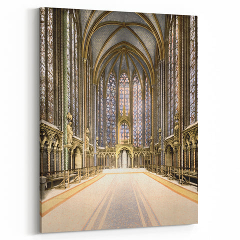 Medieval Wall Art - Gothic Sainte-Chapelle Interior Historic Print
