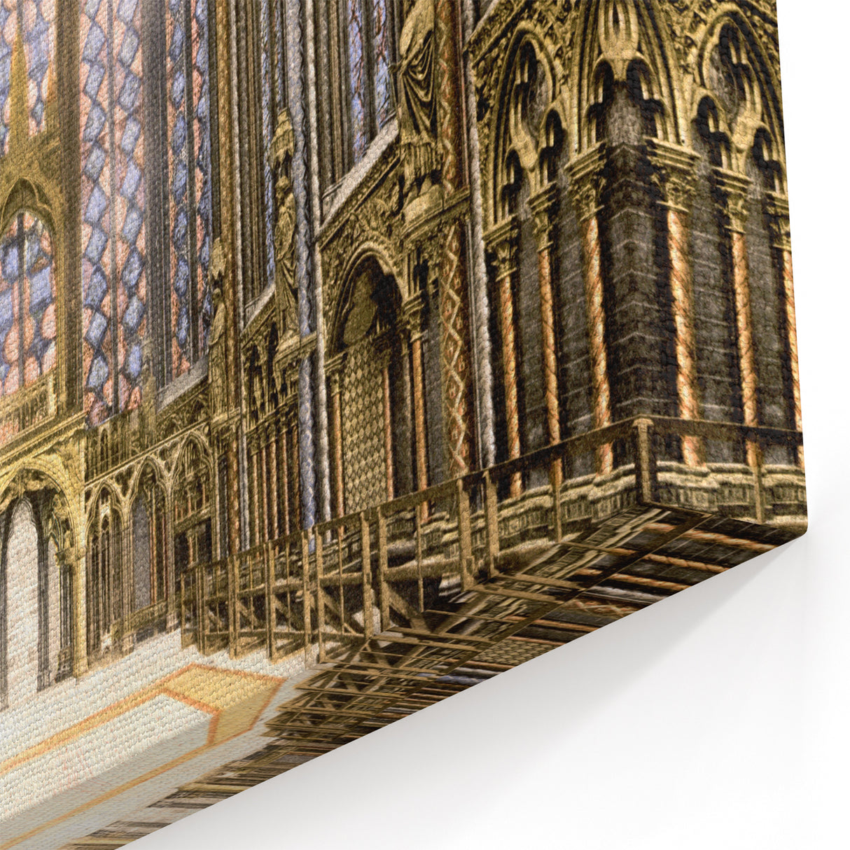 Medieval Wall Art - Gothic Sainte-Chapelle Interior Historic Print