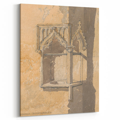 Medieval Wall Art - Gothic Piscina in Blickling Church, Norfolk Print