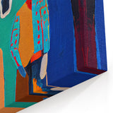 Colorful Figurative Abstract Art Canvas - Modern Western Wall Decor
